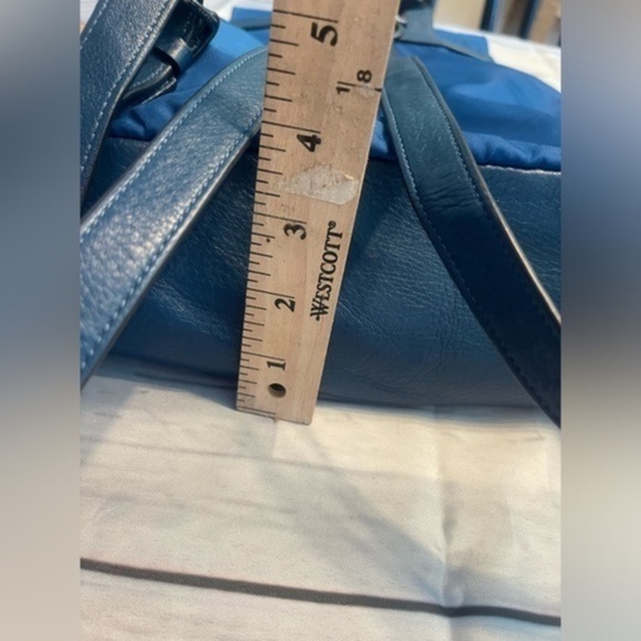 COACH Unisex Blue Nylon and Leather Medium size Backpack F58814 Vintage - Picture 9 of 13